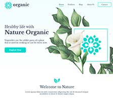 有机健康医疗产品UI界面套件模板：Organic Natural Health Adobe XD UI Kit